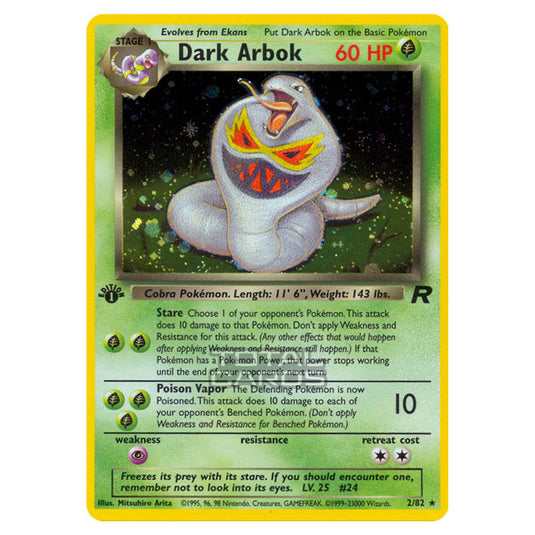 Pokemon - Base - Team Rocket - Dark Arbok - 2/82