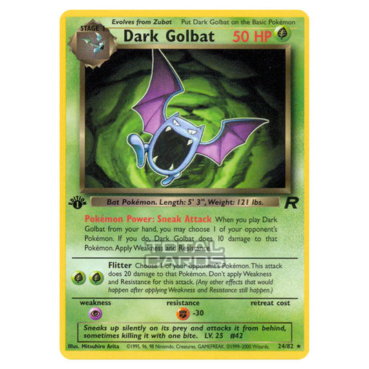 Pokemon - Base - Team Rocket - Dark Golbat - 24/82