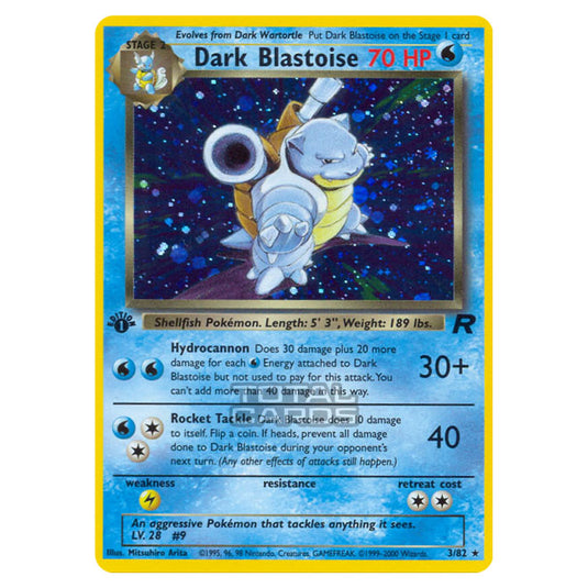 Pokemon - Base - Team Rocket - Dark Blastoise - 3/82