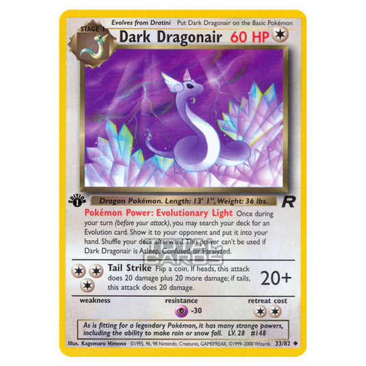 Pokemon - Base - Team Rocket - Dark Dragonair - 33/82