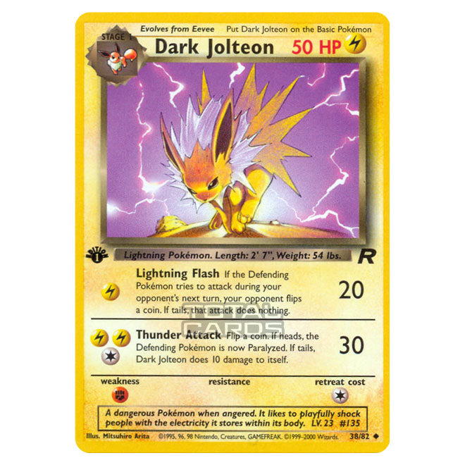 Pokemon - Base - Team Rocket - Dark Jolteon - 38/82