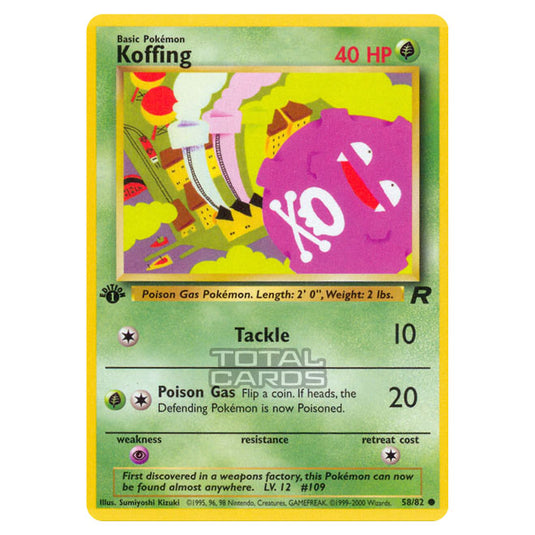 Pokemon - Base - Team Rocket - Koffing - 58/82