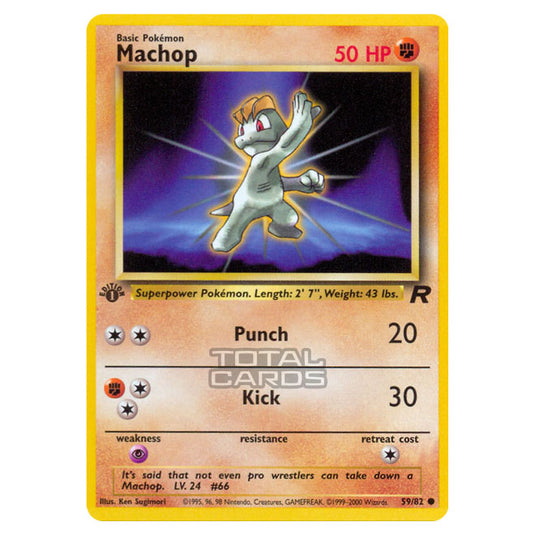 Pokemon - Base - Team Rocket - Machop - 59/82