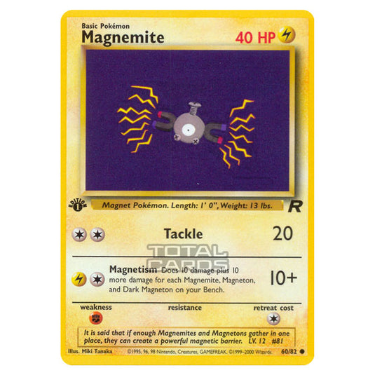 Pokemon - Base - Team Rocket - Magnemite - 60/82