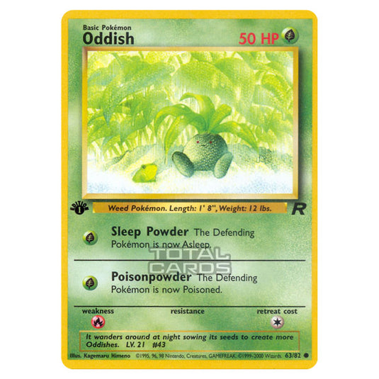 Pokemon - Base - Team Rocket - Oddish - 63/82