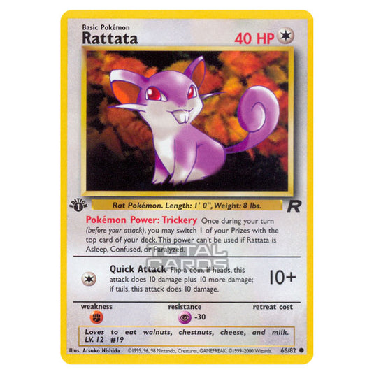 Pokemon - Base - Team Rocket - Rattata - 66/82