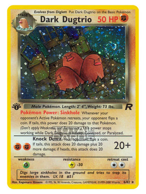 Pokemon - Base - Team Rocket - Dark Dugtrio - 6/82