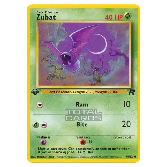 Pokemon - Base - Team Rocket - Zubat - 70/82