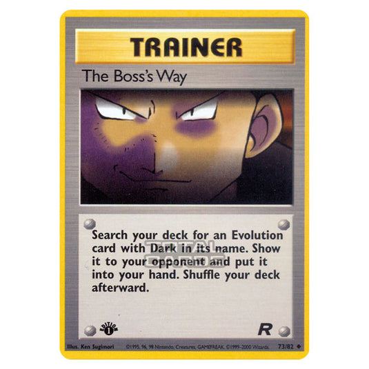 Pokemon - Base - Team Rocket - The Boss's Way - 73/82