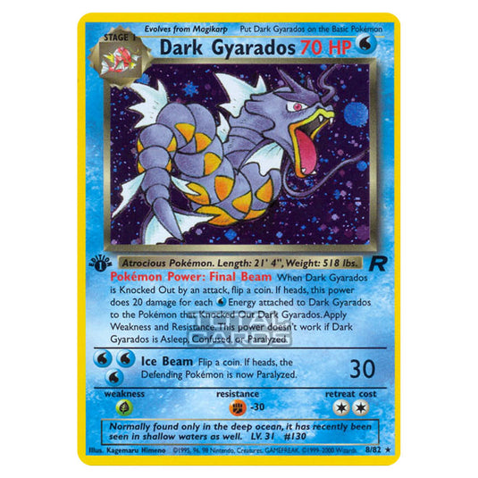 Pokemon - Base - Team Rocket - Dark Gyarados - 8/82