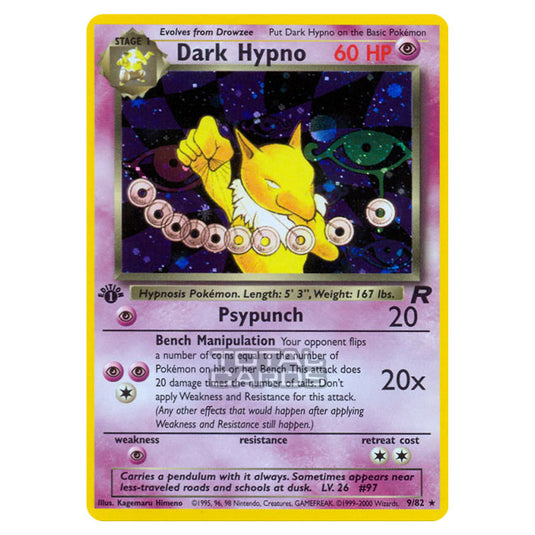 Pokemon - Base - Team Rocket - Dark Hypno - 9/82