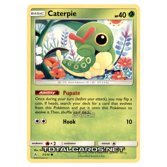 Pokemon - Sun & Moon - Unbroken Bonds - Caterpie - 2/214