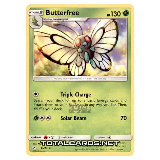 Pokemon - Sun & Moon - Unbroken Bonds - Butterfree - 4/214