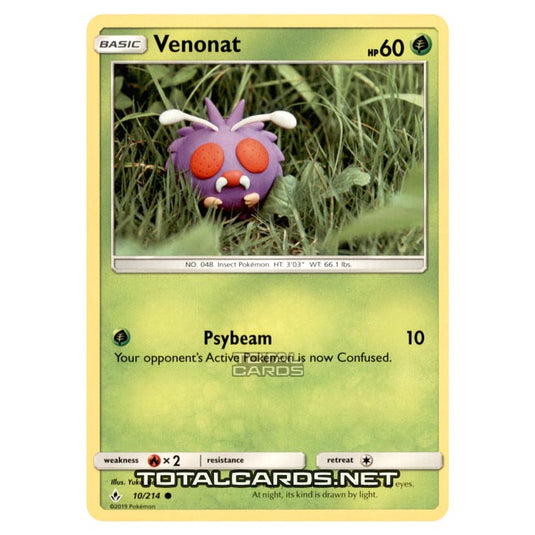 Pokemon - Sun & Moon - Unbroken Bonds - Venonat - 10/214