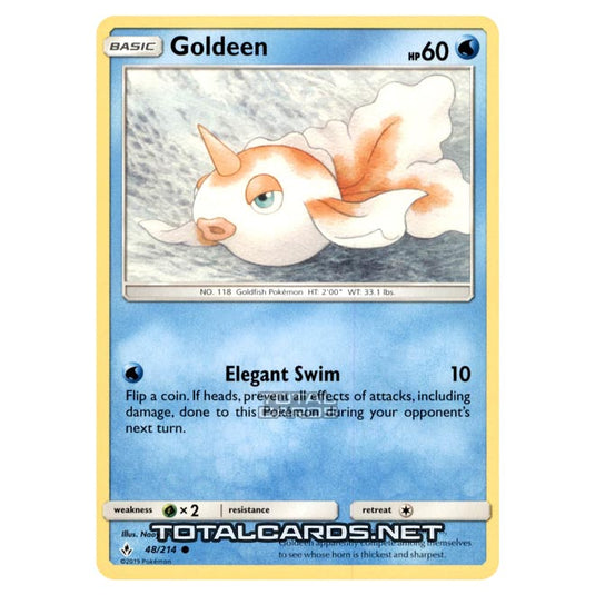 how much is a goldeen pokemon card worth Pokemon - Sun & Moon - Unbroken Bonds - Goldeen