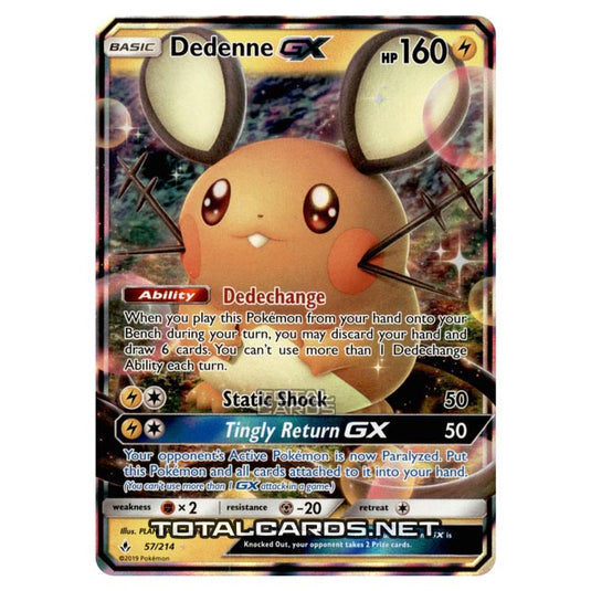 Pokemon - Sun & Moon - Unbroken Bonds - Dedenne-GX - 57/214