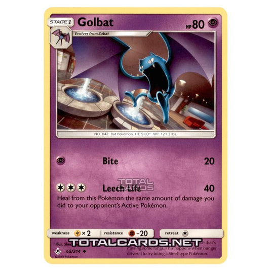 Pokemon - Sun & Moon - Unbroken Bonds - Golbat - 65/214