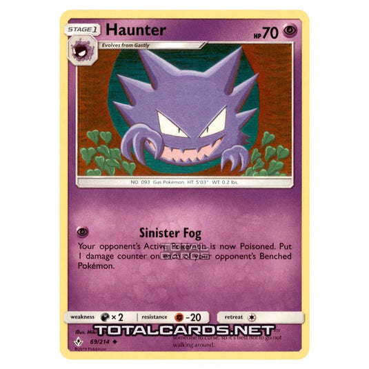 pokemon cards haunter Pokemon - Sun & Moon - Unbroken Bonds - Haunter