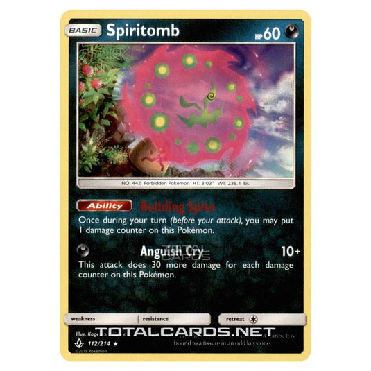 Pokemon - Sun & Moon - Unbroken Bonds - Spiritomb - 112/214