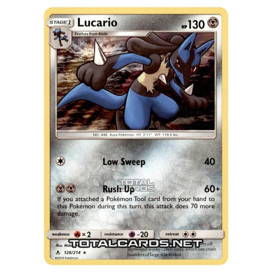 Pokemon - Sun & Moon - Unbroken Bonds - Lucario - 126/214