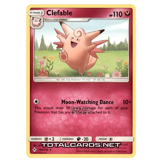 Pokemon - Sun & Moon - Unbroken Bonds - Clefable - 133/214