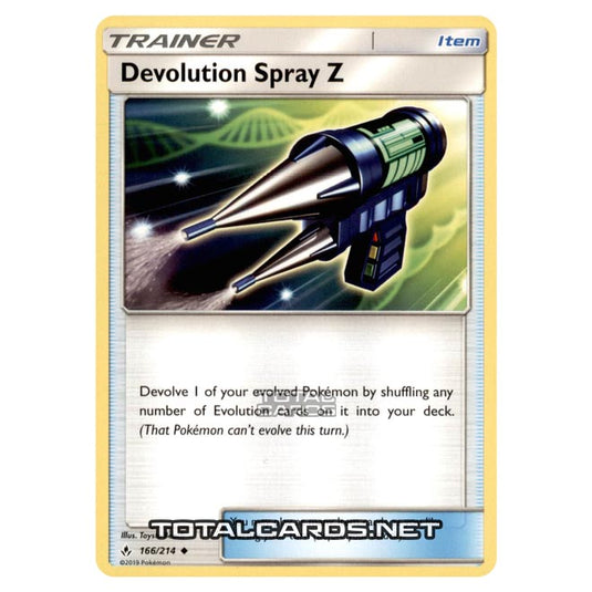 Pokemon - Sun & Moon - Unbroken Bonds - Devolution Spray Z - 166/214