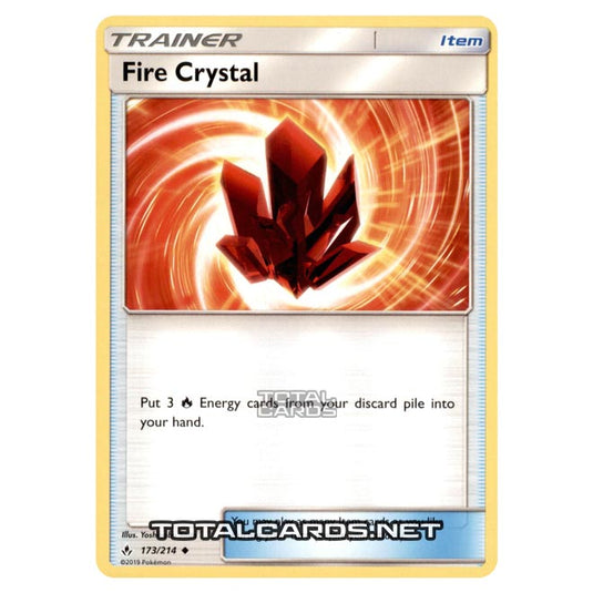 Pokemon - Sun & Moon - Unbroken Bonds - Fire Crystal - 173/214