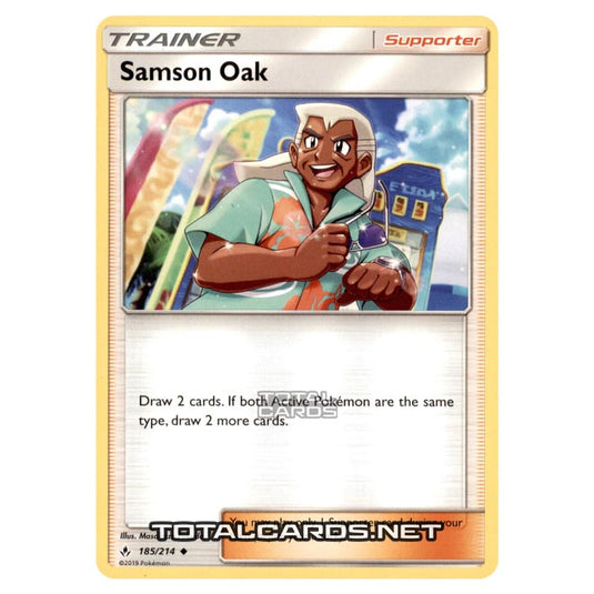 Pokemon - Sun & Moon - Unbroken Bonds - Samson Oak - 185/214