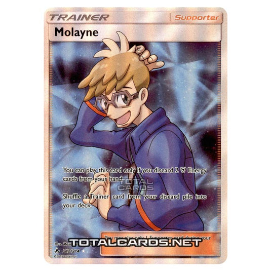 Pokemon - Sun & Moon - Unbroken Bonds - Molayne (Full Art) - 212/214