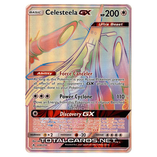 celesteela pokemon card price GX Metal / 200 / Basic Card Text Celesteela GX 208/214 Unbroken Bonds