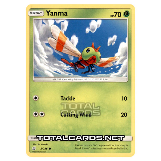 Pokemon - Sun & Moon - Unified Minds - Yanma - 2/236