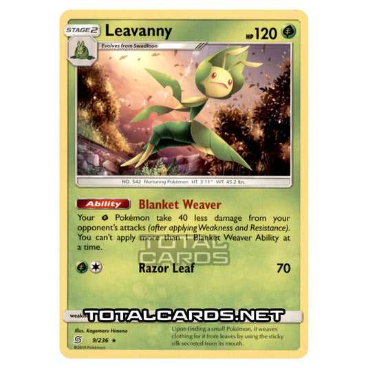 Pokemon - Sun & Moon - Unified Minds - Leavanny - 9/236 Pokemon - Sun & Moon - Unified Minds - Leavanny - 9/236
