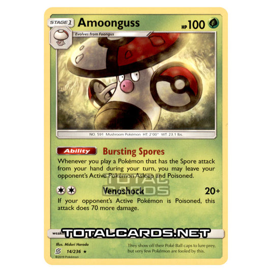 Pokemon - Sun & Moon - Unified Minds - Amoonguss - 14/236 Pokemon - Sun & Moon - Unified Minds - Amoonguss - 14/236