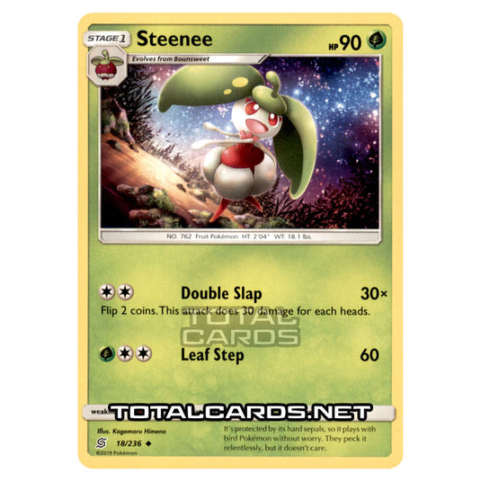 Pokemon - Sun & Moon - Unified Minds - Steenee - 18/236 Pokemon - Sun & Moon - Unified Minds - Steenee - 18/236