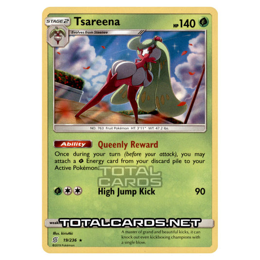 Pokemon - Sun & Moon - Unified Minds - Tsareena - 19/236