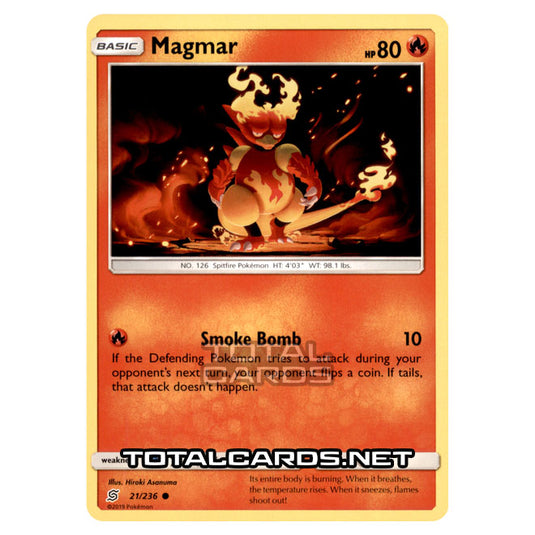 Pokemon - Sun & Moon - Unified Minds - Magmar - 21/236