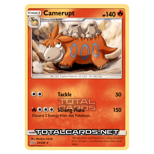 Pokemon - Sun & Moon - Unified Minds - Camerupt - 24/236