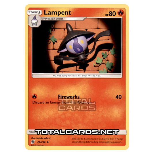 lampent pokemon card value Pokemon - Sun & Moon - Unified Minds - Lampent