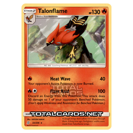 Pokemon - Sun & Moon - Unified Minds - Talonflame - 32/236