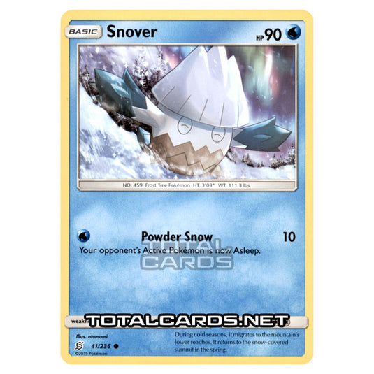 Pokemon - Sun & Moon - Unified Minds - Snover - 41/236