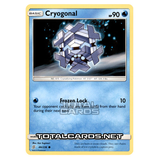 Pokemon - Sun & Moon - Unified Minds - Cryogonal - 46/236