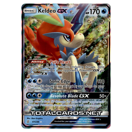 Pokemon - Sun & Moon - Unified Minds - Keldeo-GX - 47/236