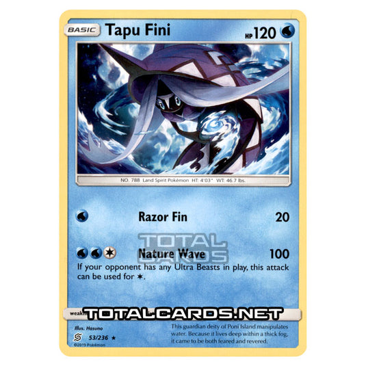 Pokemon - Sun & Moon - Unified Minds - Tapu Fini - 53/236