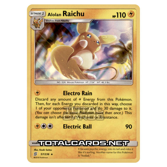 Pokemon - Sun & Moon - Unified Minds - Alolan Raichu - 57/236