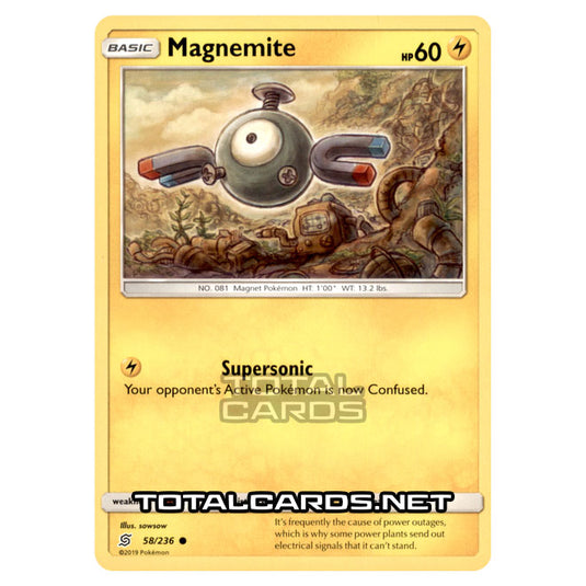 Pokemon - Sun & Moon - Unified Minds - Magnemite - 58/236