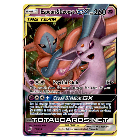 Pokemon - Sun & Moon - Unified Minds - Espeon & Deoxys-GX - 72/236