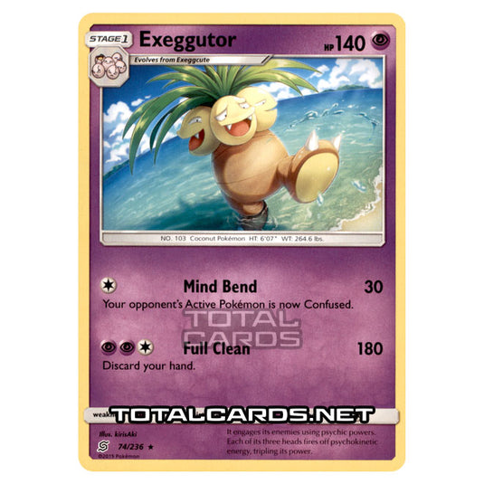 Pokemon - Sun & Moon - Unified Minds - Exeggutor - 74/236