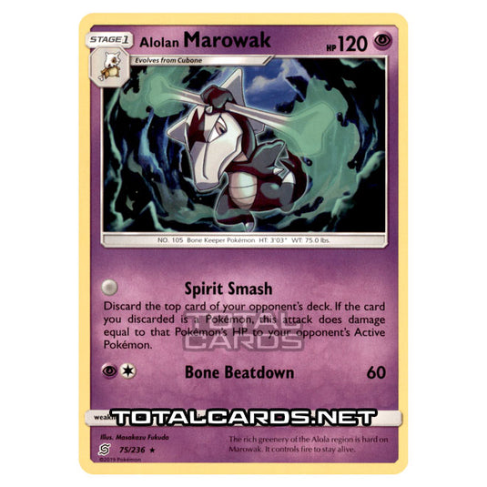 Pokemon - Sun & Moon - Unified Minds - Alolan Marowak - 75/236