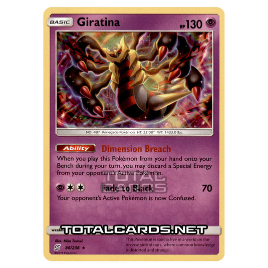 Pokemon - Sun & Moon - Unified Minds - Giratina - 86/236