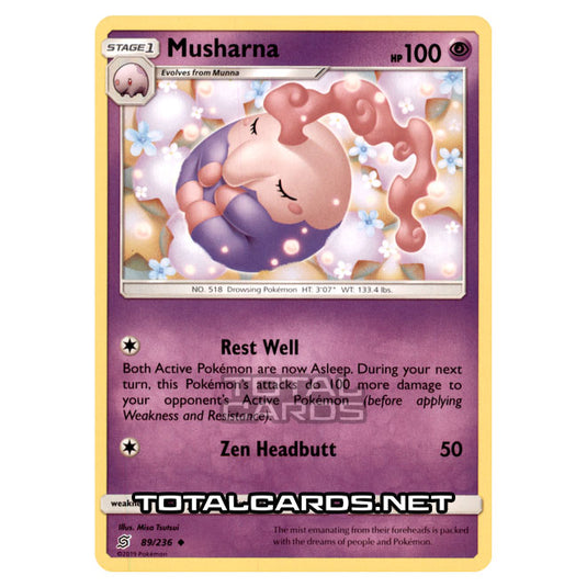 Pokemon - Sun & Moon - Unified Minds - Musharna - 89/236